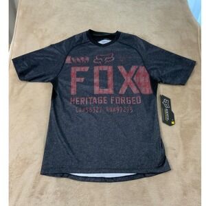 fox Indicator T-shirt mens size M Gray Graphics Short Sleeve NEW MSRP $54.95